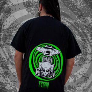 camiseta alien tekno