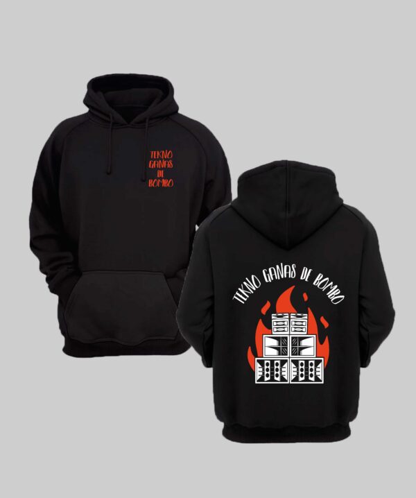 sudadera tekno ganas de bombo