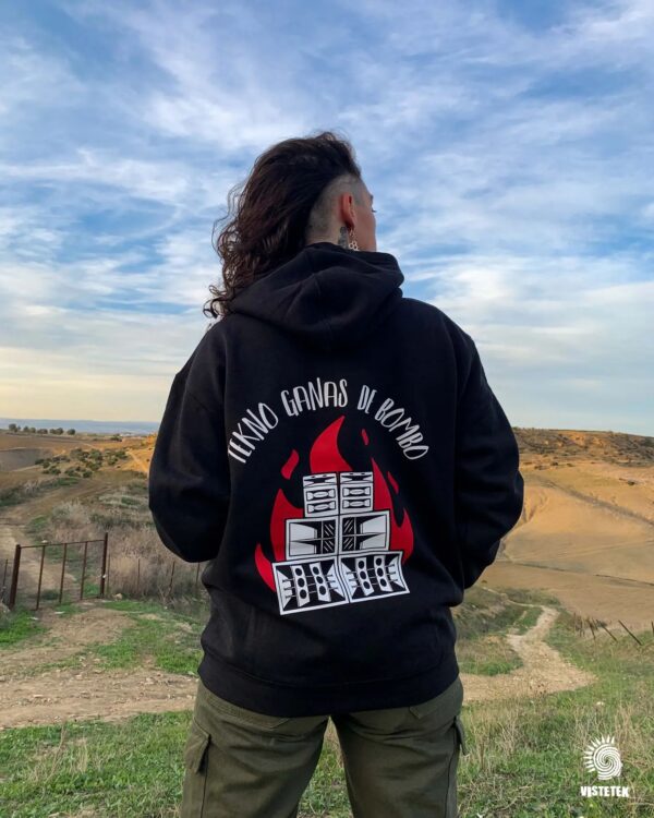 Sudadera tekno ganas de bombo - Imagen 2