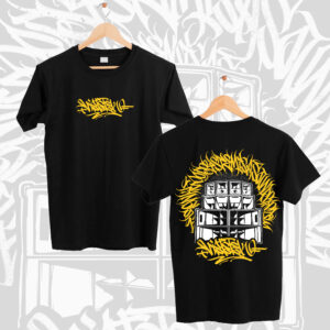 camiseta the only good system is a sound system calligraffiti