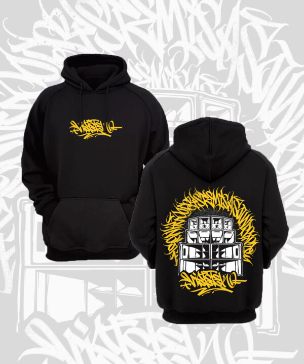 sudadera the only good system is a sound system calligraffiti