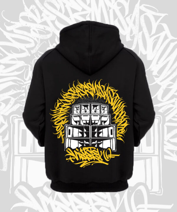 sudadera the only good system is a sound system calligraffiti